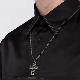 GUCCI G-Cube крест-кулон в стиле ретро, серебристый, для пар, экс