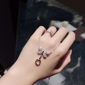 GUCCI Новое колье с бабочкой. Оригинальный высококачественный акс