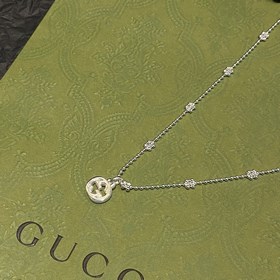 Gucci Interlocking Snowflake Double G Necklace Размер： 45 см