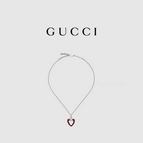 GUCCI Gucci Heart серия кулон-колье [Анкора красный]