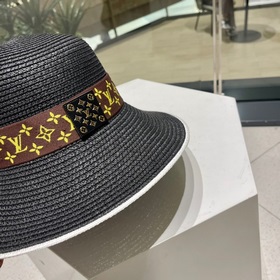 Новая модель 2023 года от LV： классическая шляпа-котелок из солом