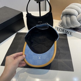 LV Louis Vuitton Джинсовая бейсболка Очень свежая ковбойская бейс
