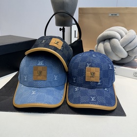 LV Louis Vuitton Джинсовая бейсболка Очень свежая ковбойская бейс