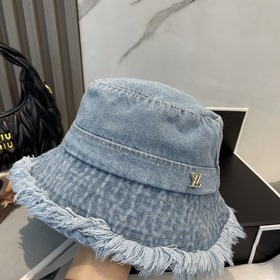 LouiVuittonLV Louis Vuitton Новая модель джинсовой рыбацкой кепки
