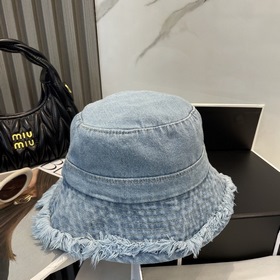 LouiVuittonLV Louis Vuitton Новая модель джинсовой рыбацкой кепки