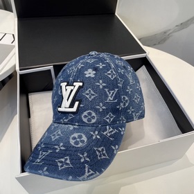 LV Louis Vuitton новая джинсовая бейсболка Стиль «вымытый деним» 