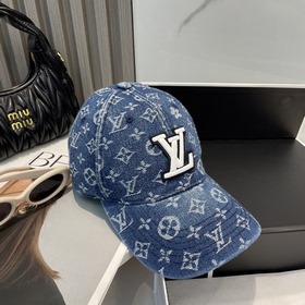 LV Louis Vuitton новая джинсовая бейсболка Стиль «вымытый деним» 