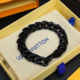 Браслет для пар Louis Vuitton с цепочкой в стиле кубинской цепи.