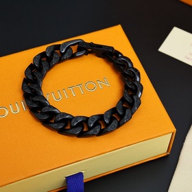 Браслет для пар Louis Vuitton с цепочкой в стиле кубинской цепи.