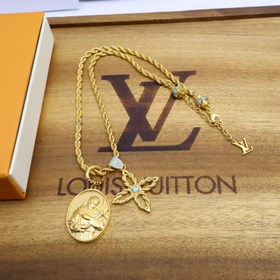 Новинка в продаже. Золотое колье Louis Vuitton. Оригинальный това