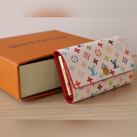 14092 Трехцветный чехол для ключей Серия кошельков Этот чехол дл