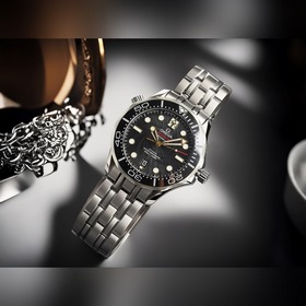 Серия Omega Seamaster 300M, с усовершенствованными деталями, таки