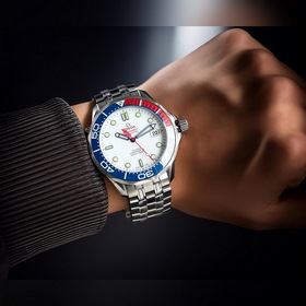 Серия Omega Seamaster 300M, с усовершенствованными деталями, таки