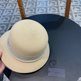 PRADA Пальто из соломы, рыбацкая шляпа, шляпа с круглым верхом, о