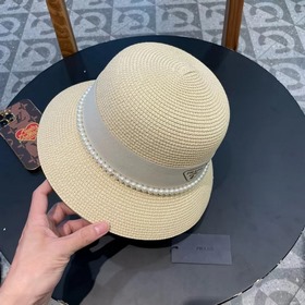 PRADA Пальто из соломы, рыбацкая шляпа, шляпа с круглым верхом, о