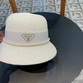 PRADA Пальто из соломы, рыбацкая шляпа, шляпа с круглым верхом, о