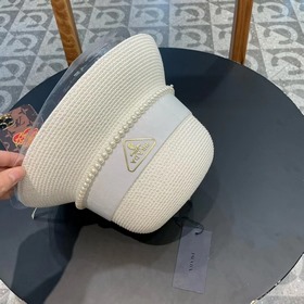 PRADA Пальто из соломы, рыбацкая шляпа, шляпа с круглым верхом, о