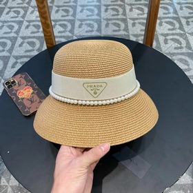 PRADA Пальто из соломы, рыбацкая шляпа, шляпа с круглым верхом, о