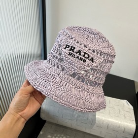 PRADA Пальто из соломы, рыбацкая шляпа, ручной работы! Новая моде