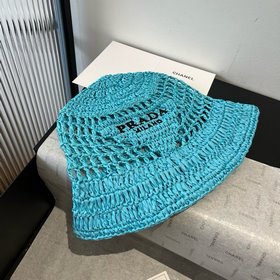 PRADA Пальто из соломы, рыбацкая шляпа, ручной работы! Новая моде