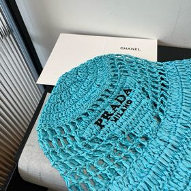 PRADA Пальто из соломы, рыбацкая шляпа, ручной работы! Новая моде