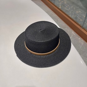 【PRADA Пrada】 Новая модель 2023 года： соломенная шляпа-котел в пл