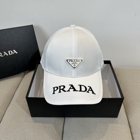 PRADA 2025 ранневесенняя модель бейсболки с жестким козырьком и т