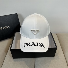 PRADA 2025 ранневесенняя модель бейсболки с жестким козырьком и т