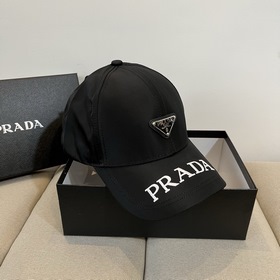 PRADA 2025 ранневесенняя модель бейсболки с жестким козырьком и т