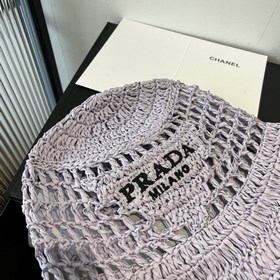 PRADA Плетеный шляп, рыбацкая шляпа, ручной работы, официальная н