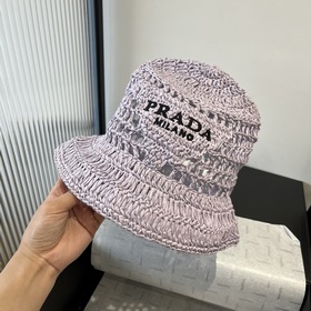 PRADA Плетеный шляп, рыбацкая шляпа, ручной работы, официальная н
