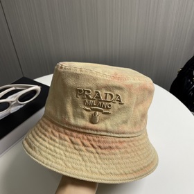 Рыбацкая кепка Prada с вышитыми буквами Оригинальный дизайн, прив