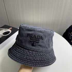 Рыбацкая кепка Prada с вышитыми буквами Оригинальный дизайн, прив