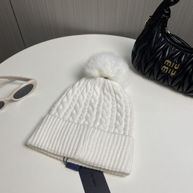 Классическая шерстяная шапка Prada из высококачественной шерсти, 