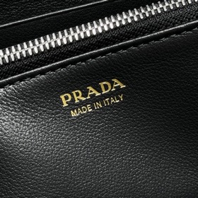 【Высококачественный оригинал】 Новый кошелек PRADA с одной молнией