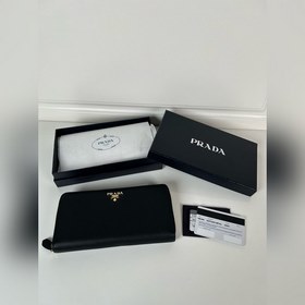 Кожаный кошелек с оленьим узором и одной молнией, модель 1ML506,