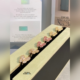 V Позолоченное серебро VCA/Van Cleef & Arpels Розовое золото 