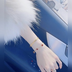 Мини-шестилепестковый красный агат Vca Van Cleef & Arpels. Не