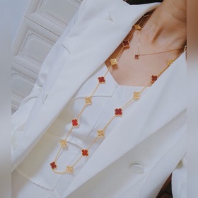 VCA четырехлистный клевер Van Cleef & Arpels, полностью инкру