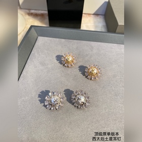 Серьги с жемчугом и бриллиантами от Empress Dowager. Оригинальные