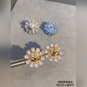 Серьги с жемчугом и бриллиантами от Empress Dowager. Оригинальные