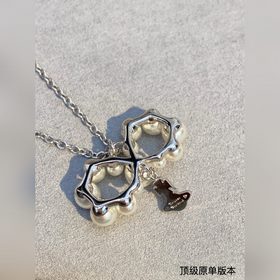 Колье из жемчуга Saturn от West Empress. Элегантный изысканный ди
