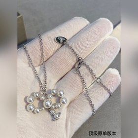 Колье из жемчуга Saturn от West Empress. Элегантный изысканный ди
