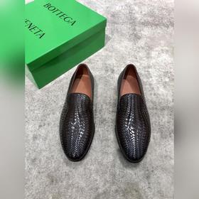 Bottega Veneta BV мужские плетеные кожаные туфли в стиле business