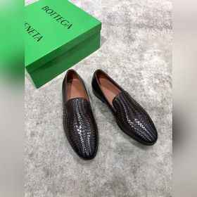 Bottega Veneta BV мужские плетеные кожаные туфли в стиле business