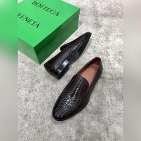 Bottega Veneta BV мужские плетеные кожаные туфли в стиле business