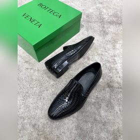 Bottega Veneta BV мужские плетеные кожаные туфли в стиле business