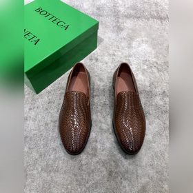Bottega Veneta BV мужские плетеные кожаные туфли в стиле business