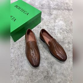 Bottega Veneta BV мужские плетеные кожаные туфли в стиле business