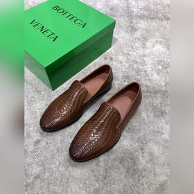 Bottega Veneta BV мужские плетеные кожаные туфли в стиле business